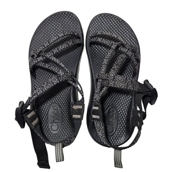 Chaco ZX1 Hugs And Kisses Strappy EcoTred Sandals Youth Size 3 Big Kids Black - Picture 3 of 12